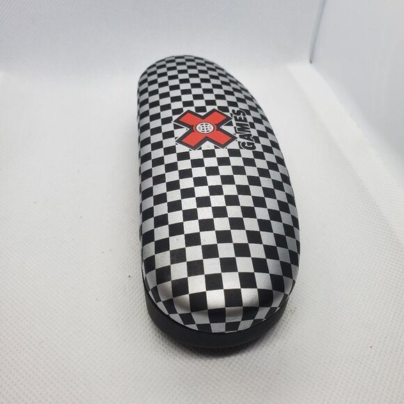X Games Silver & Black Checkered Glasses Case - Picture 4 of 6